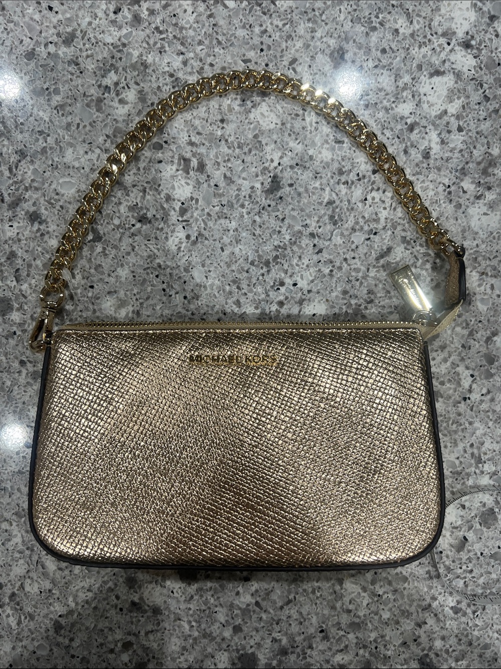 Michael Kors Metallic Gold Chain Shoulder Bag